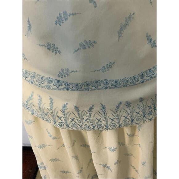 Kenzie 2 Piece Top & Skirt Set Y2K Boho 100% Silk Sz 4 Lined Side Zip - Picture 14 of 16